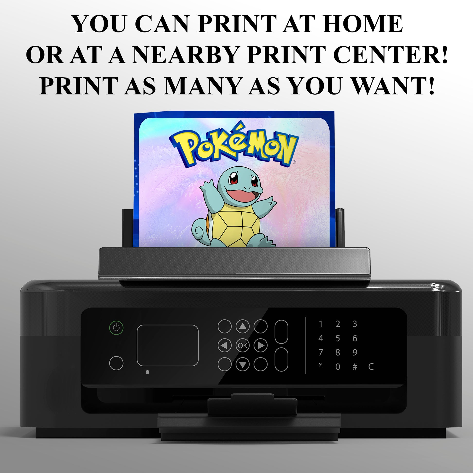Squirtle Invitation Template | Pokemon Birthday Invite - CreativeRino