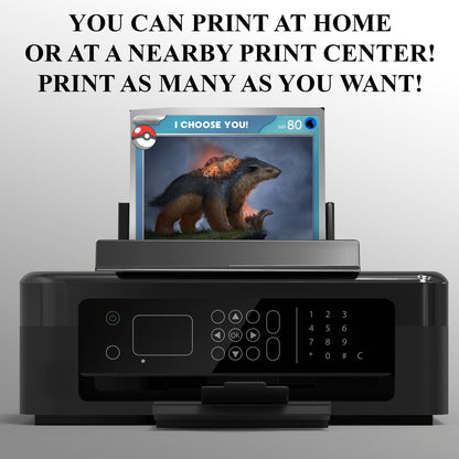 Typhlosion Invitation Template | Pokemon Card Birthday Invite - CreativeRino