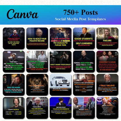750+ Social Media Post Template for Facebook and Instagram - CreativeRino