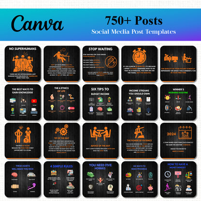 750+ Social Media Post Template for Facebook and Instagram - CreativeRino