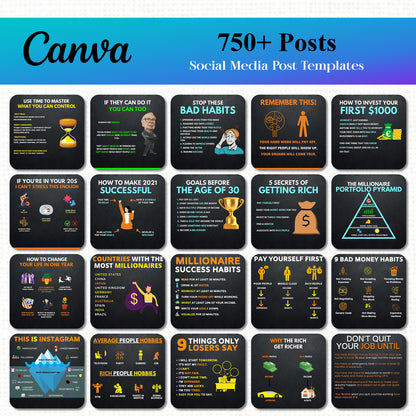 750+ Social Media Post Template for Facebook and Instagram - CreativeRino