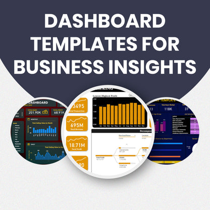 Multi Purpose Power BI Customizable Dashboard Templates for Data Analytics, Business, E-Commerce, Sales Presentation, Human Resources - CreativeRino