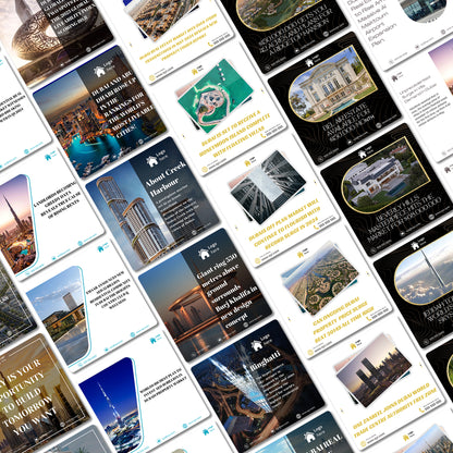 Dubai Real Estate Social Media Templates - For your Instagram, Facebook, LinkedIn - CreativeRino