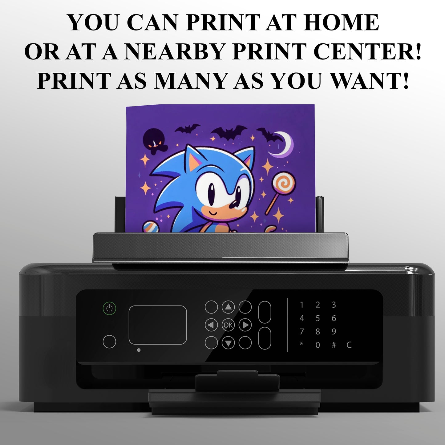 Sonic Halloween Party Invitation Template