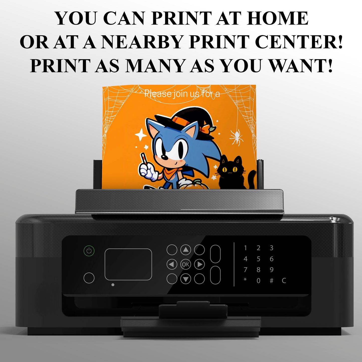 Sonic the Hedgehog Halloween Invitation Template - CreativeRino