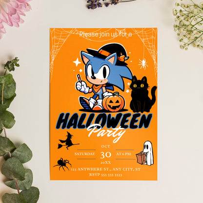 Sonic the Hedgehog Halloween Invitation Template - CreativeRino