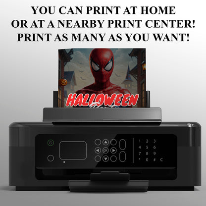 Spiderman Halloween Invitation Template - CreativeRino