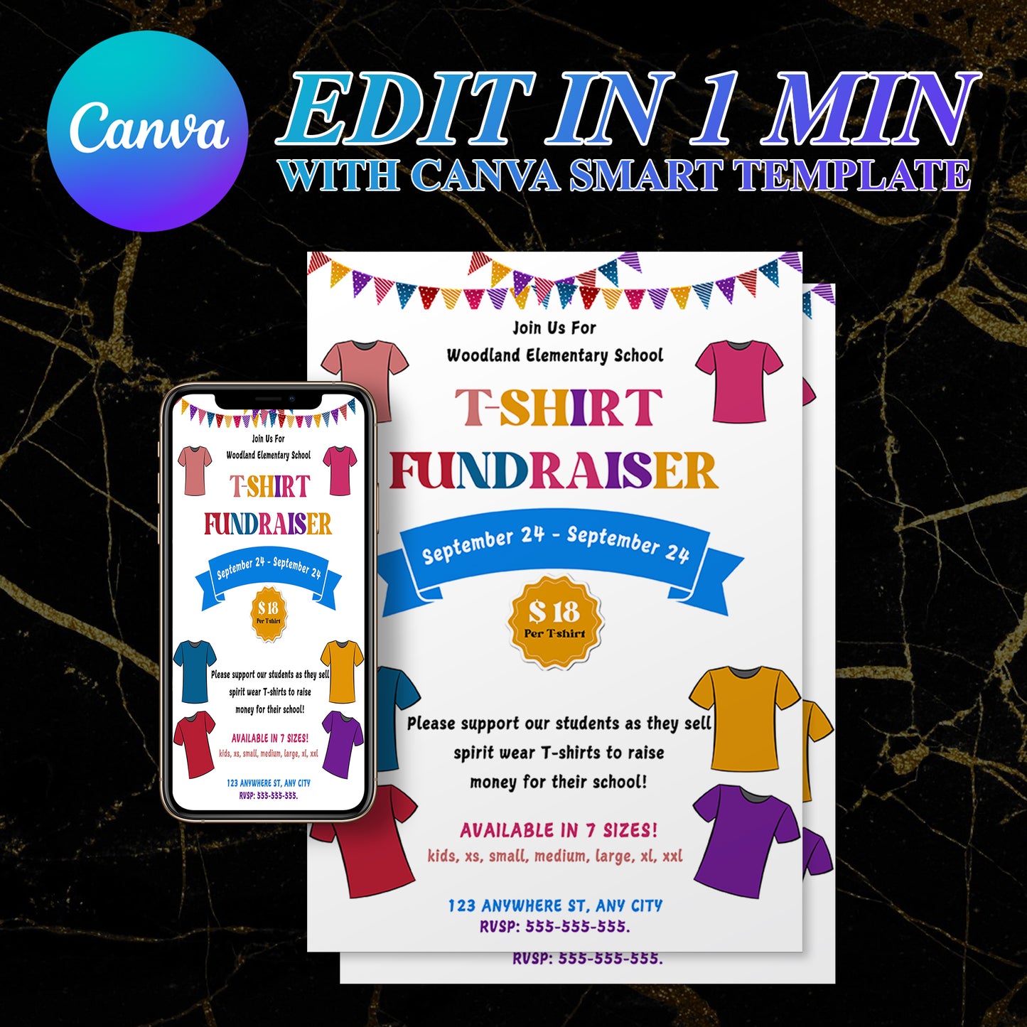 TShirt Fundraiser Flyer Template