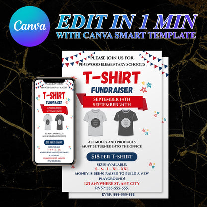 T-Shirt Fundraiser Flyer Template CreativeRino