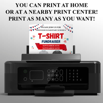 T-Shirt Fundraiser Flyer Template CreativeRino
