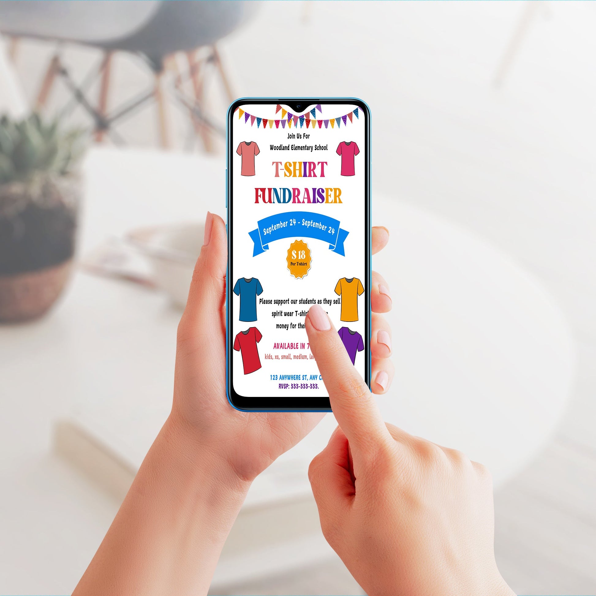 TShirt Fundraiser Flyer Template CreativeRino