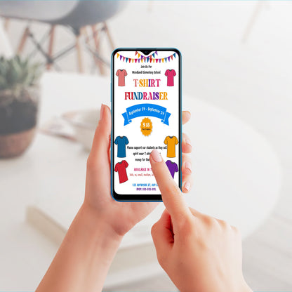 TShirt Fundraiser Flyer Template CreativeRino