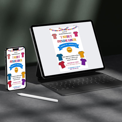 TShirt Fundraiser Flyer Template CreativeRino