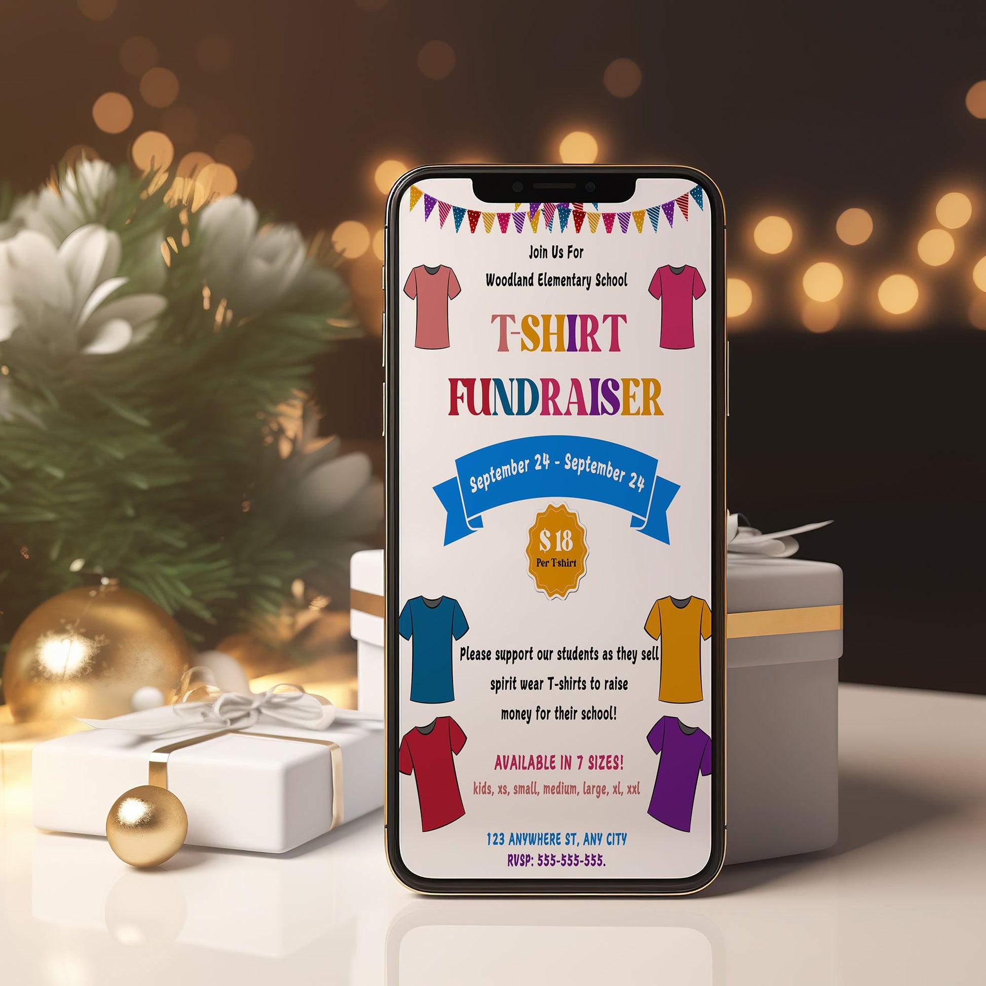 TShirt Fundraiser Flyer Template CreativeRino