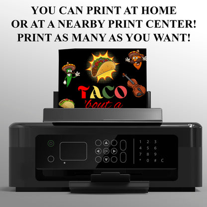 Taco Bout Birthday Invitation Template - CreativeRino