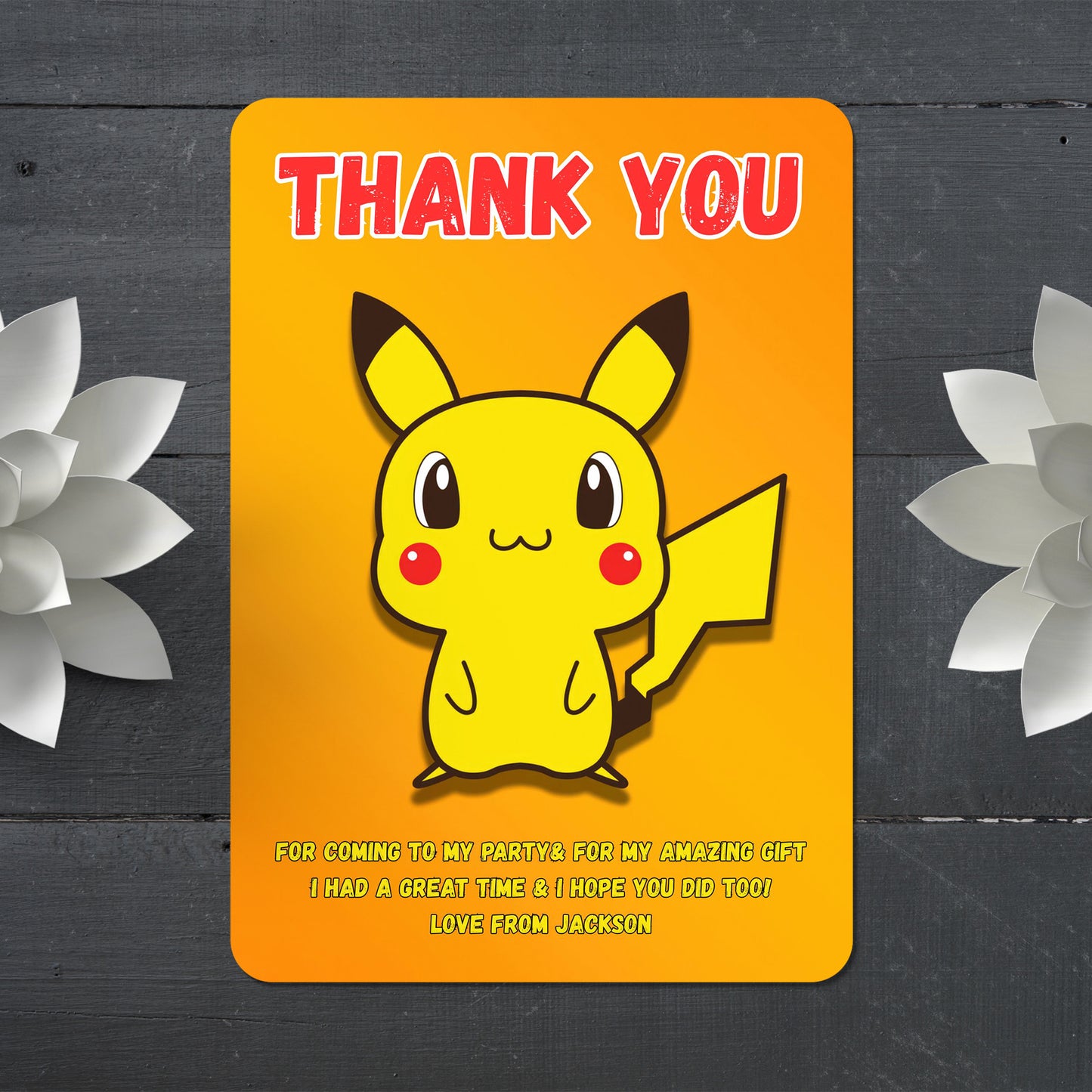 Pokemon Thank You Cards - CreativeRino