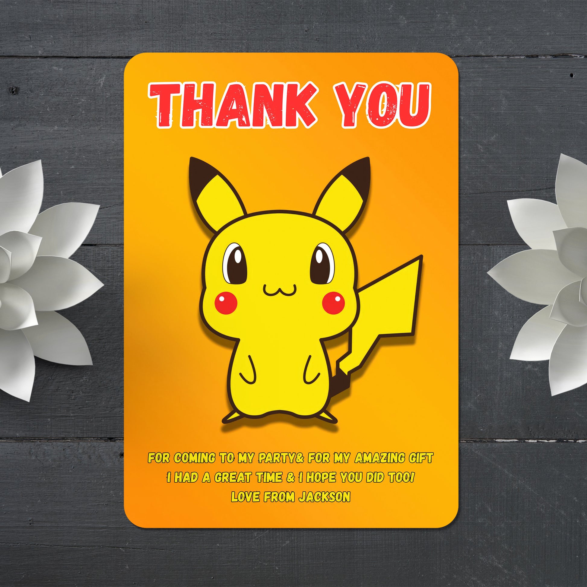 Pokemon Thank You Cards - CreativeRino
