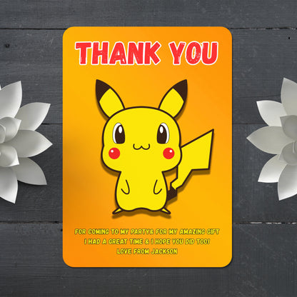 Pokemon Thank You Cards - CreativeRino