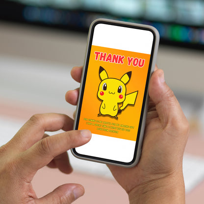 Pokemon Thank You Cards - CreativeRino