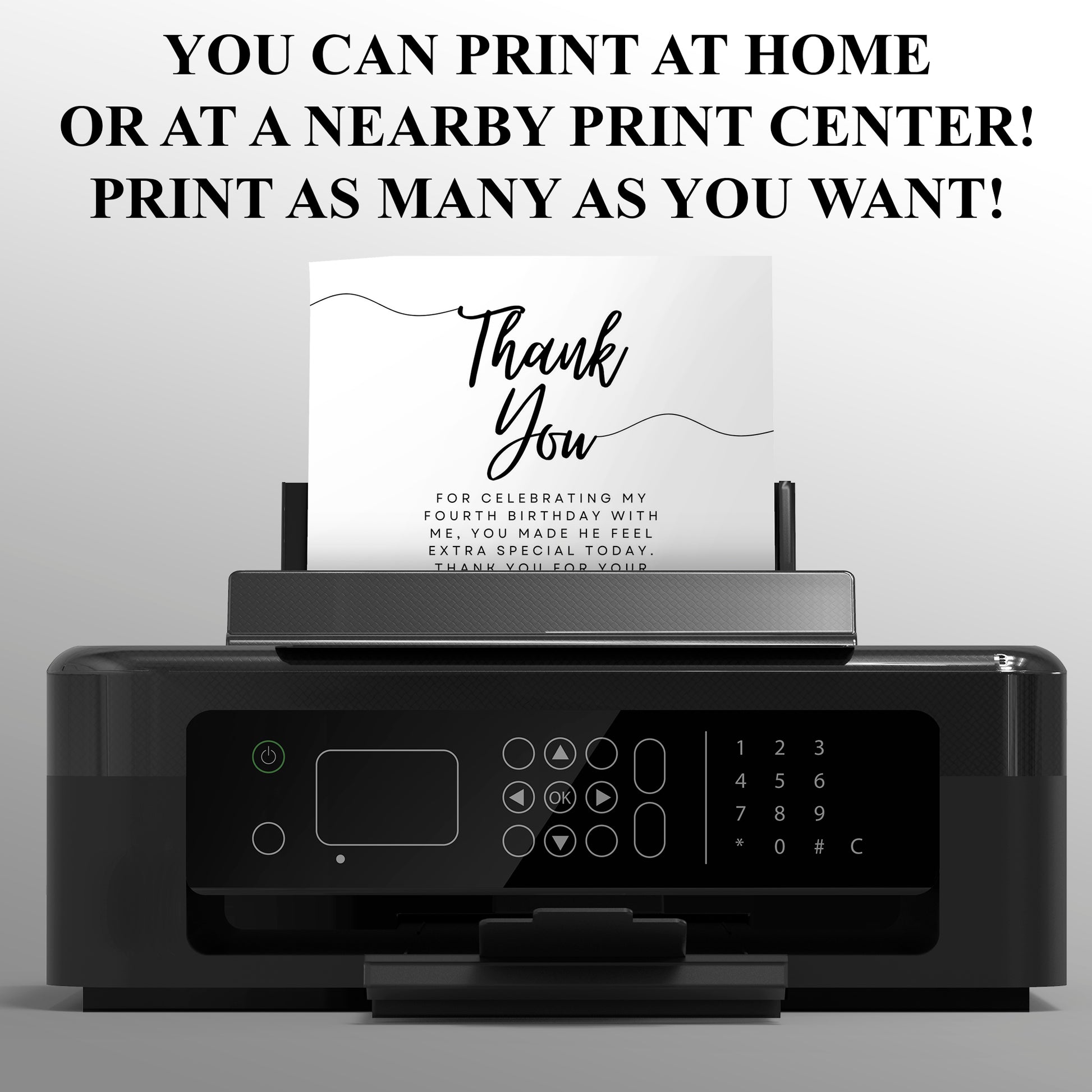 Digital Pokemon Thank You Card Template - CreativeRino