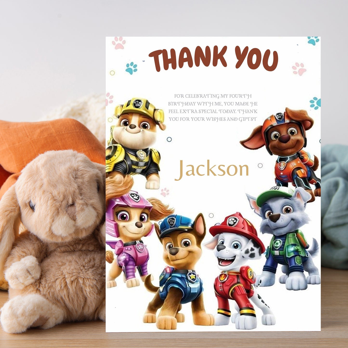 Pow Patrol Thank You Cards - CreativeRino