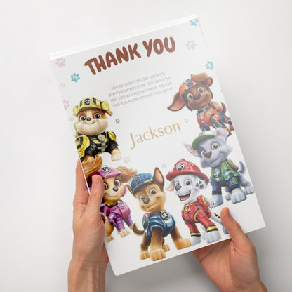 Pow Patrol Thank You Cards - CreativeRino