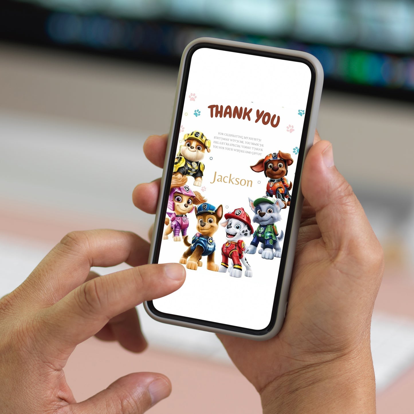 Pow Patrol Thank You Cards - CreativeRino