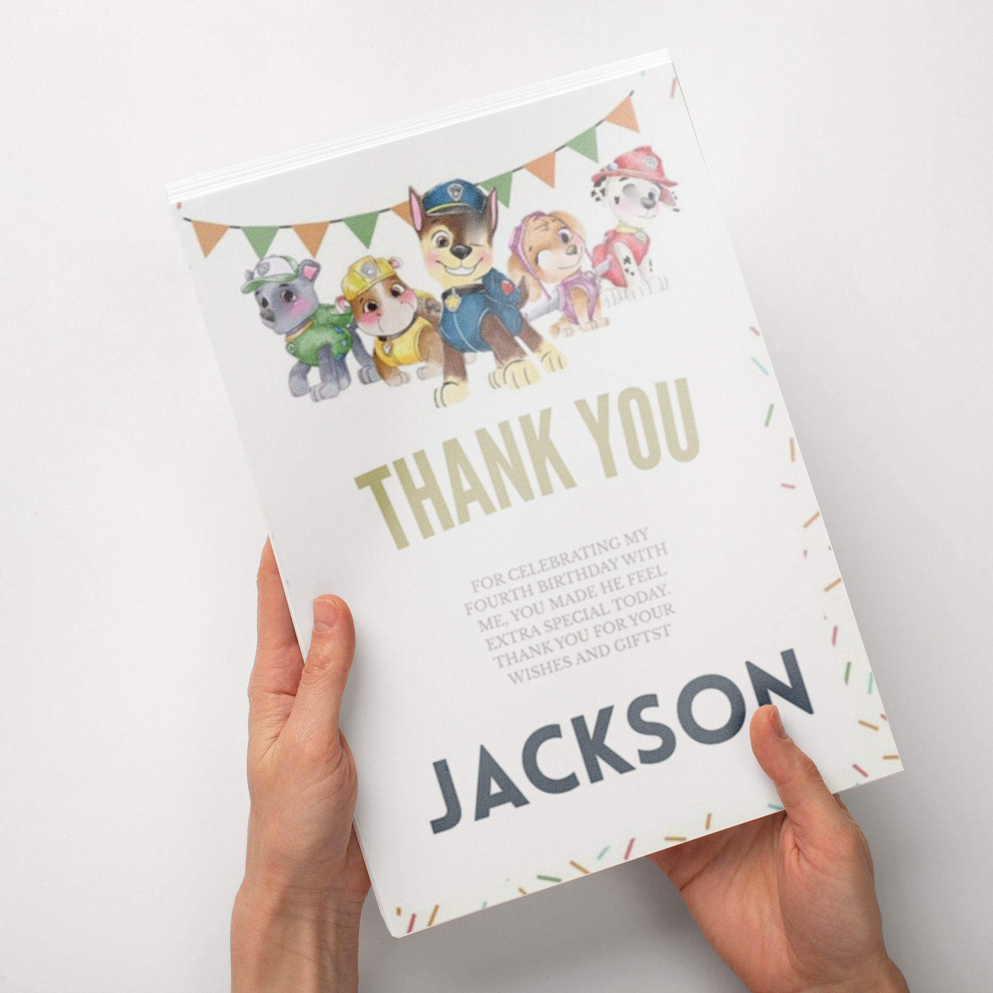 Pow Patrol Digital Thank You Card - CreativeRino