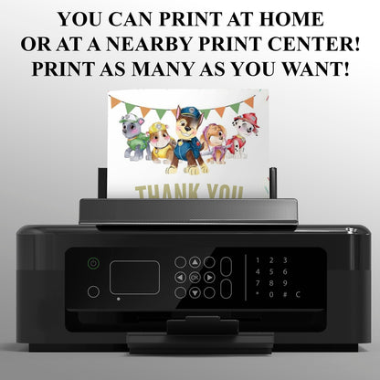 Pow Patrol Digital Thank You Card - CreativeRino