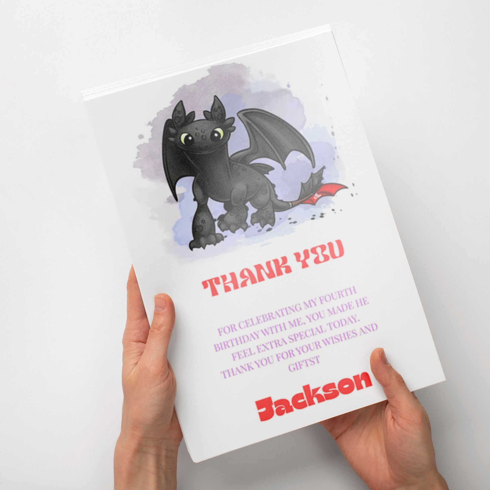 How To Train Your Dragon Thank You Cards - CreativeRino