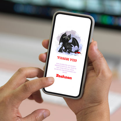 How To Train Your Dragon Thank You Cards - CreativeRino