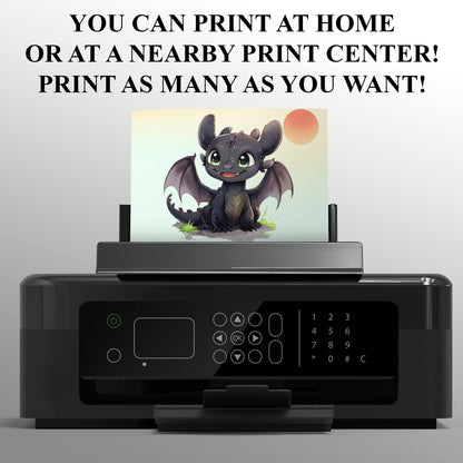 How To Train Your Dragon Birthday Thank You Card - CreativeRino