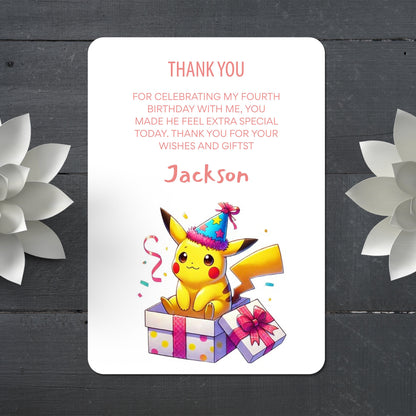 Pokemon Thank You Cards Template - CreativeRino