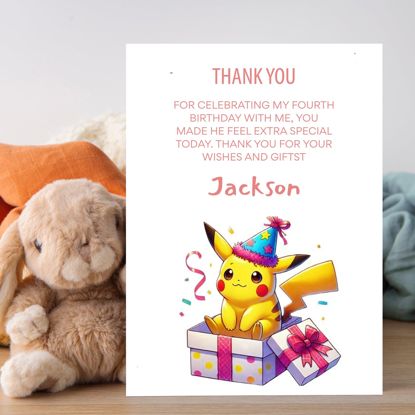 Pokemon Thank You Cards Template - CreativeRino