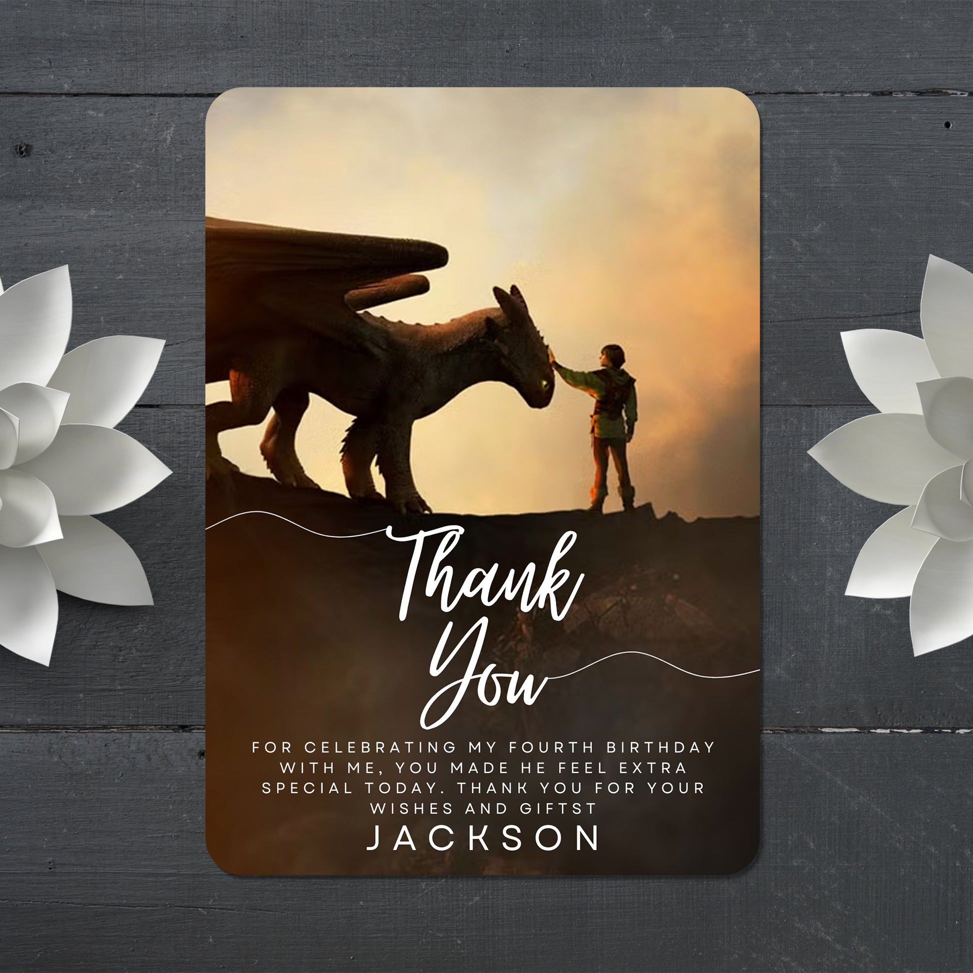 How To Train Your Dragon Digital Thank You Card - CreativeRino