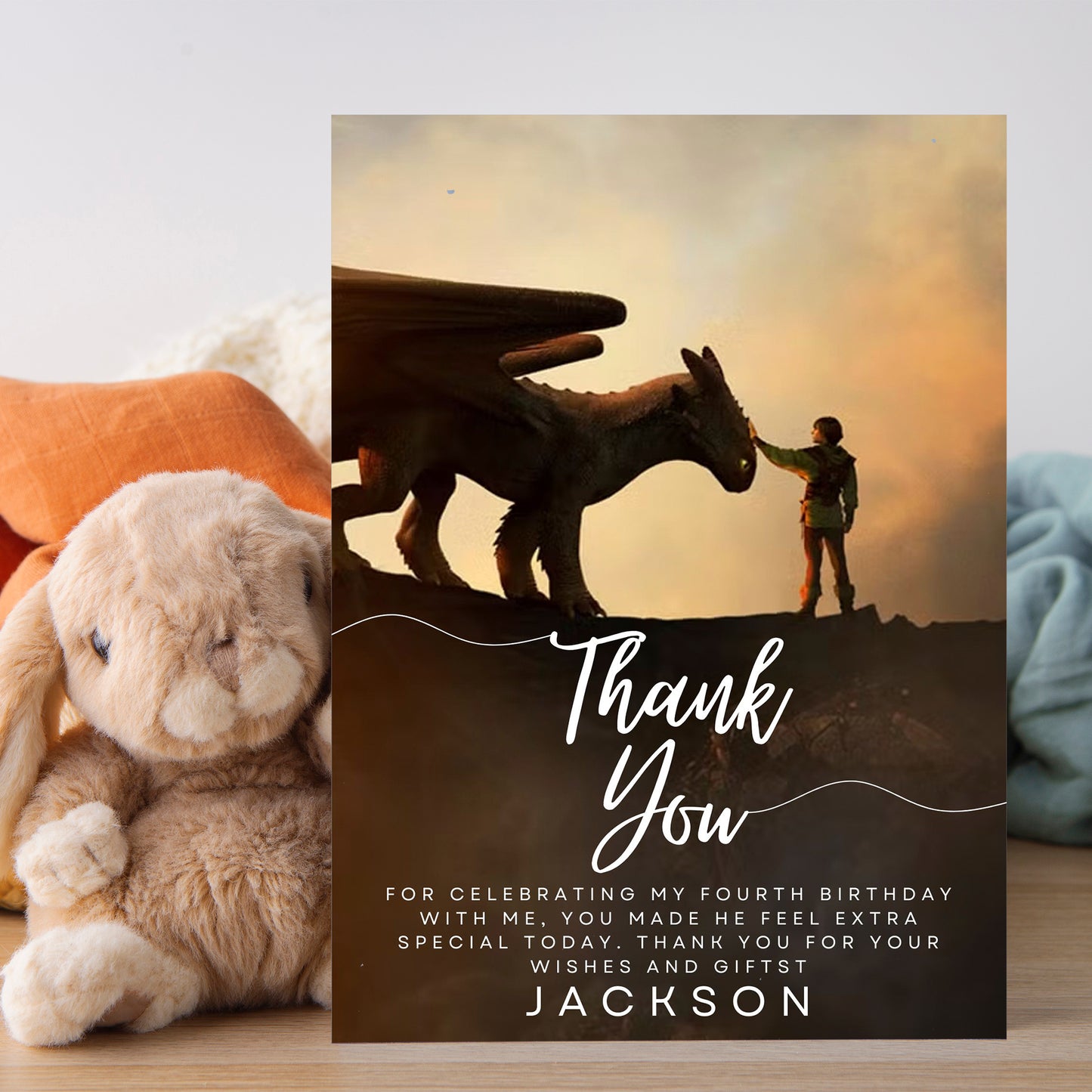 How To Train Your Dragon Digital Thank You Card - CreativeRino