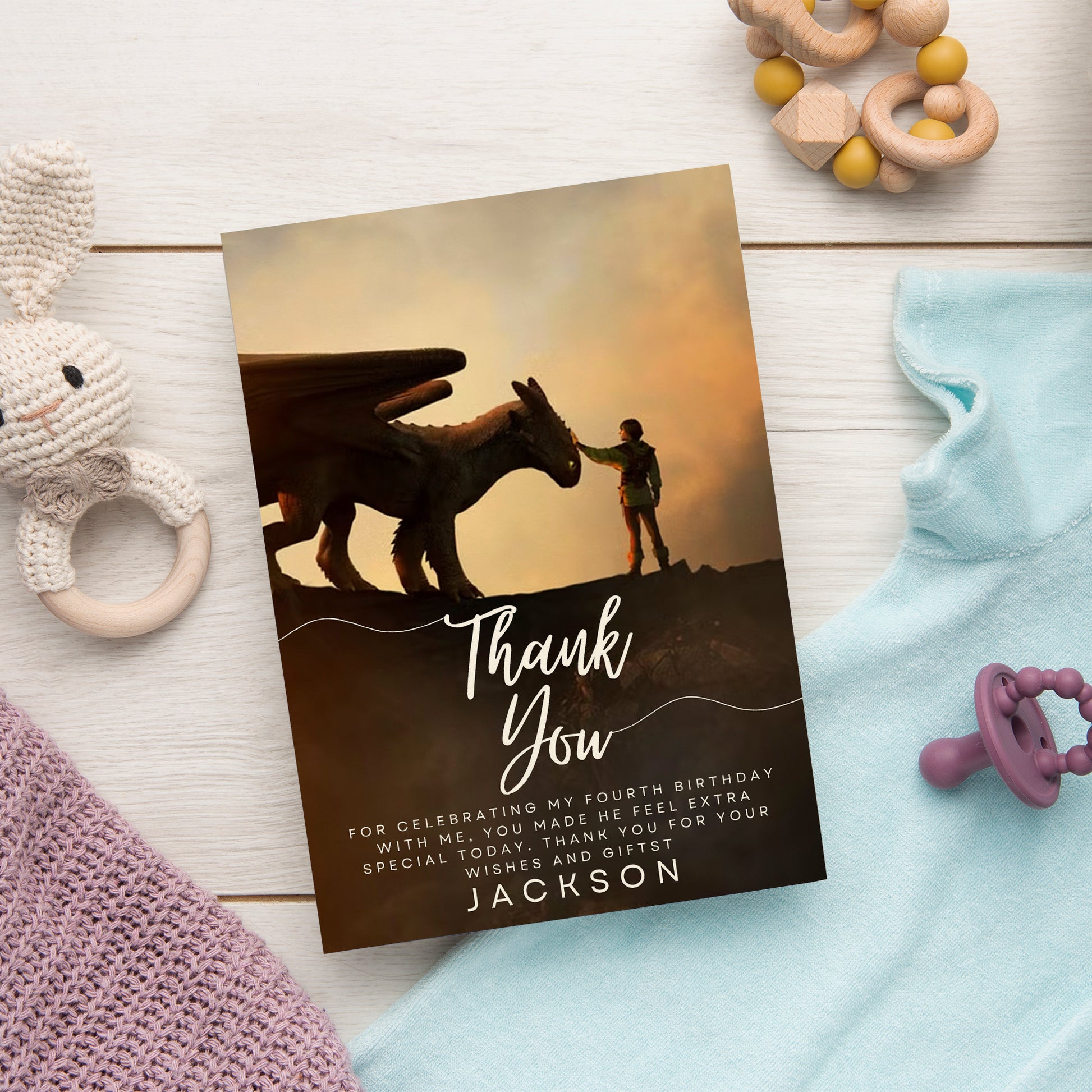 How To Train Your Dragon Digital Thank You Card - CreativeRino