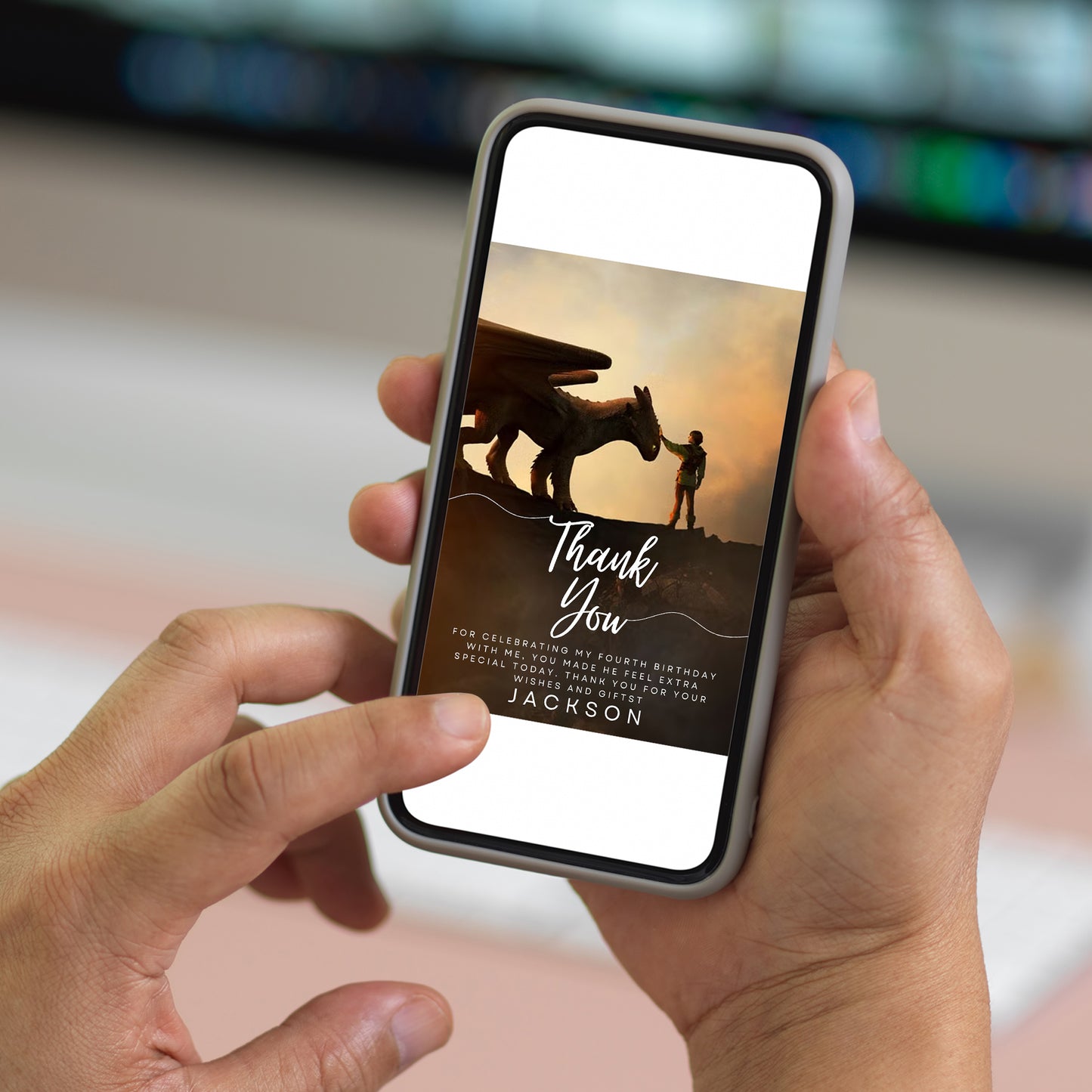 How To Train Your Dragon Digital Thank You Card - CreativeRino