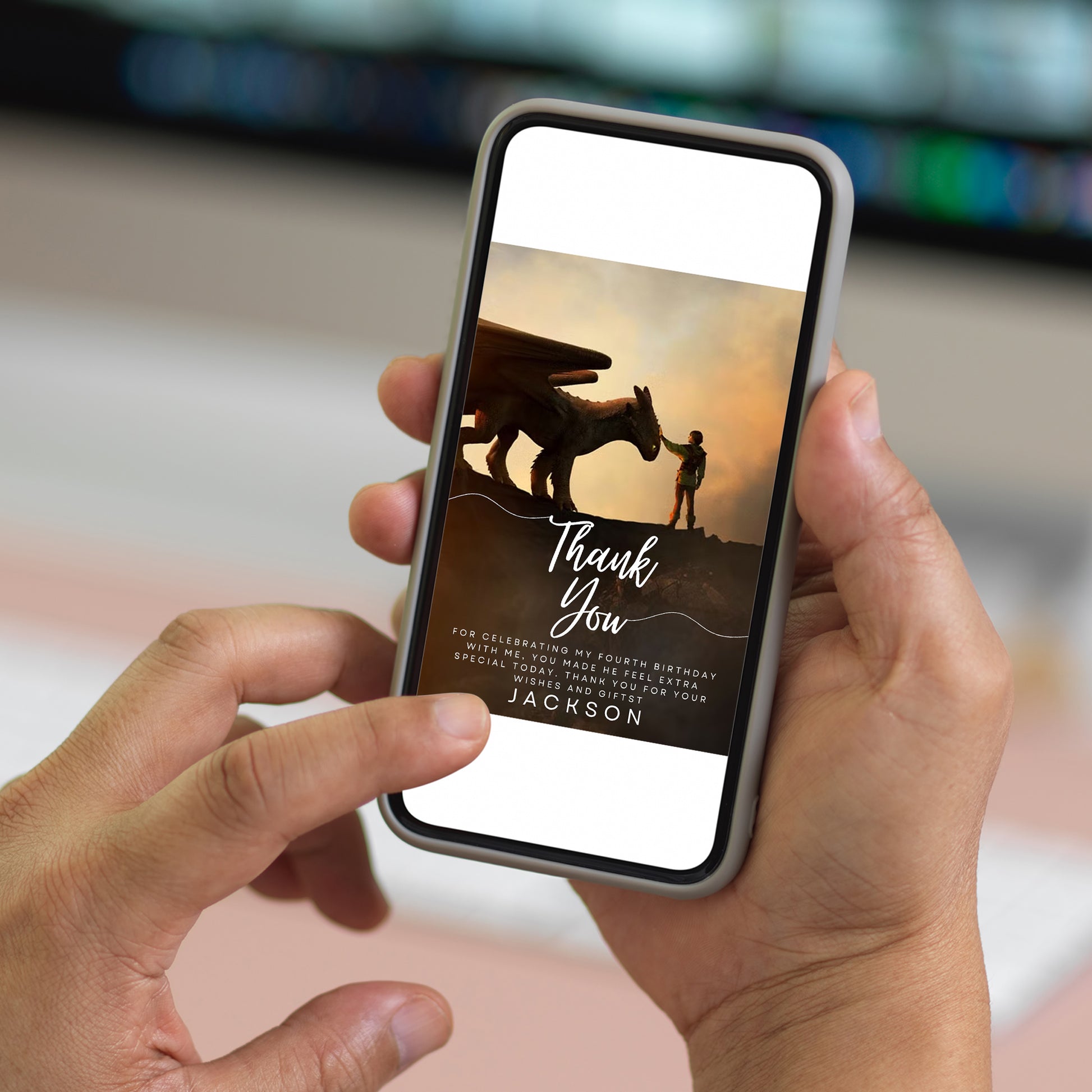 How To Train Your Dragon Digital Thank You Card - CreativeRino