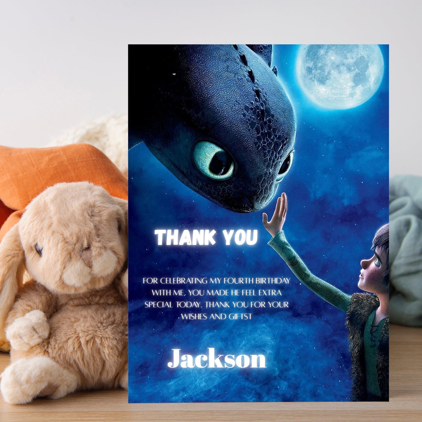 How To Train Your Dragon Printable Thank You Card - CreativeRino