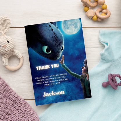 How To Train Your Dragon Printable Thank You Card - CreativeRino