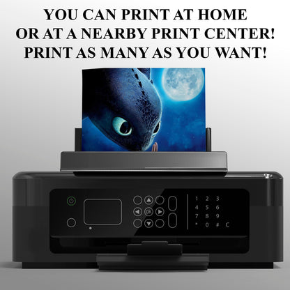 How To Train Your Dragon Printable Thank You Card - CreativeRino