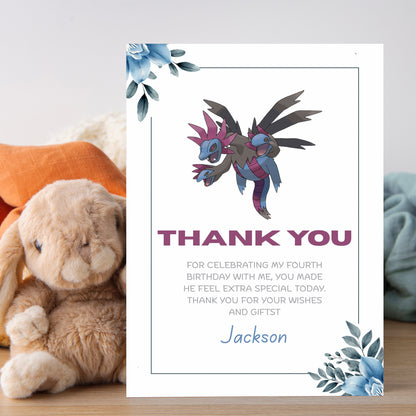 Pokemon Hydreigon Thank You Card - CreativeRino