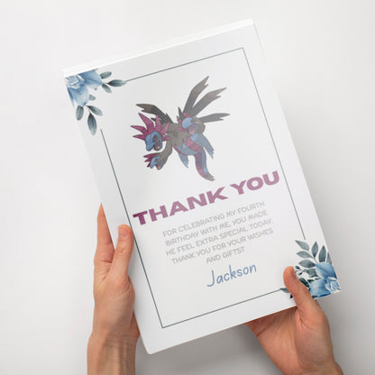 Pokemon Hydreigon Thank You Card - CreativeRino