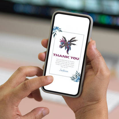 Pokemon Hydreigon Thank You Card - CreativeRino