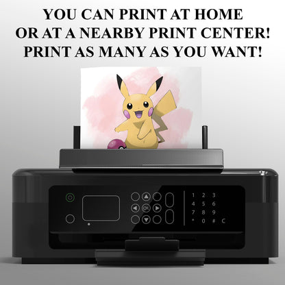 Pokemon Pikachu Thank You Card Invite - CreativeRino