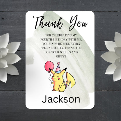 Pokemon Thank You Card Template - CreativeRino