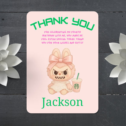 Labubu Thank You Card - CreativeRino