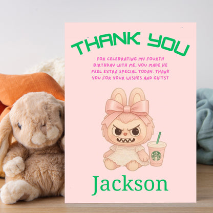 Labubu Thank You Card - CreativeRino