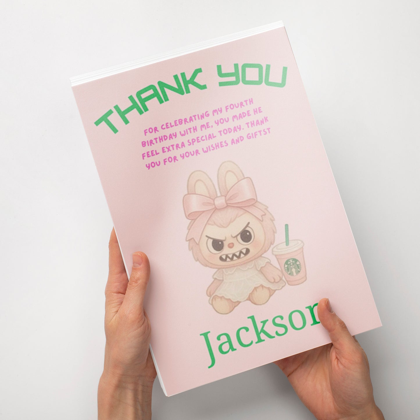 Labubu Thank You Card - CreativeRino